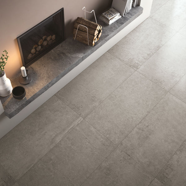 Cotto D'Este X-Beton 14mm Pavimento Rivestimento 60x120 Cm In Gres Porcellanato Spessorato Satinata Rettificato Dot 50