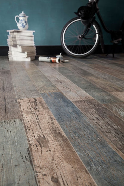 Pavimento rivestimento 30x120 Effetto Legno Invecchiato  In Gres Craft Mix Ceramica Sant Agostino Blendart CSABAMXC30