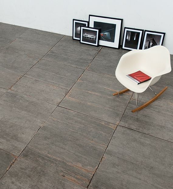Rivestimento rivestimento 90x90 Grey Blendart CSABLAGR90 in ambientazione completa, vista d'insieme della stanza