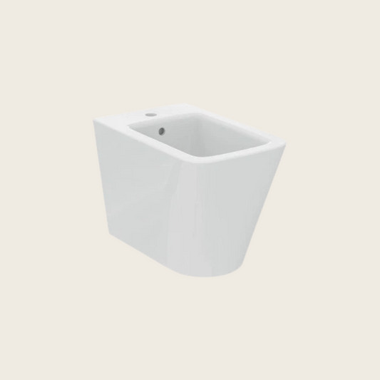 Ideal standard blend cube t368901 bidet a terra filo parete con fissaggi nascosti bianco
