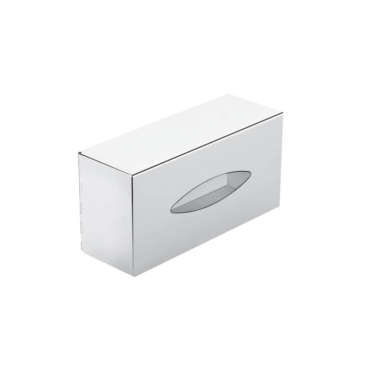 Kleenex porta salviette a muro Cromo Architect cosmic, dettaglio ravvicinato del materiale e dell'aggancio - Industrias...