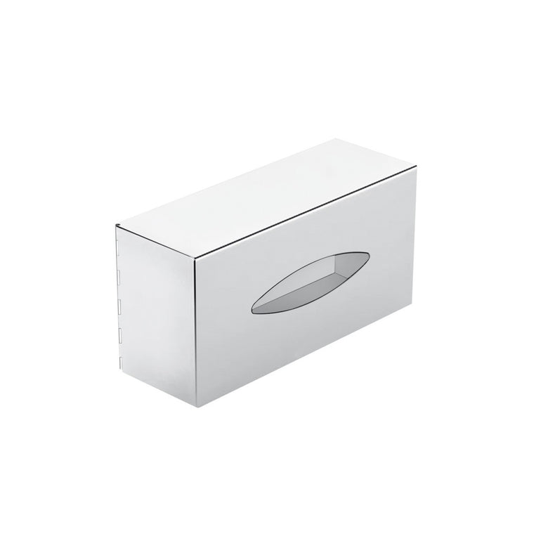 Kleenex porta salviette a muro Cromo Architect cosmic, dettaglio ravvicinato del materiale e dell'aggancio - Industrias...