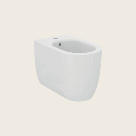 Ideal standard blend curve t375301 bidet a terra filo parete con fissaggi nascosti in ceramica bianco