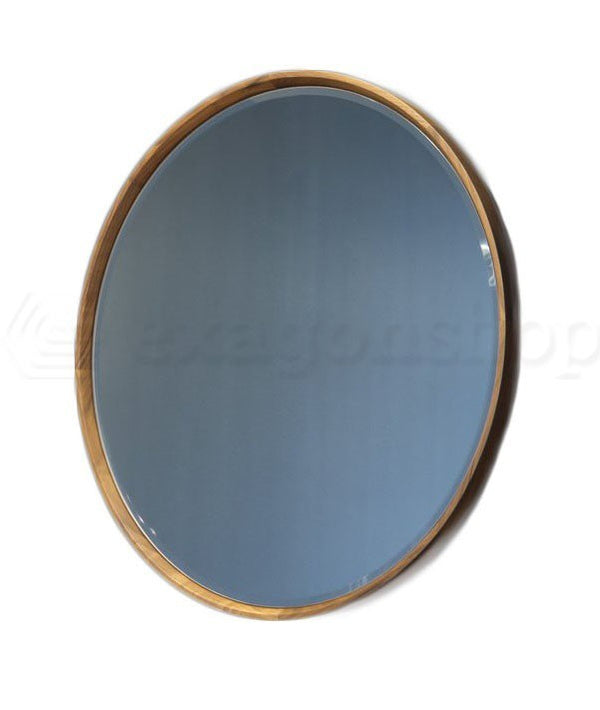 Specchio Tondo 85 Cm Con Cornice in legno Noce Americano Forma85 Antonio Lupi Design