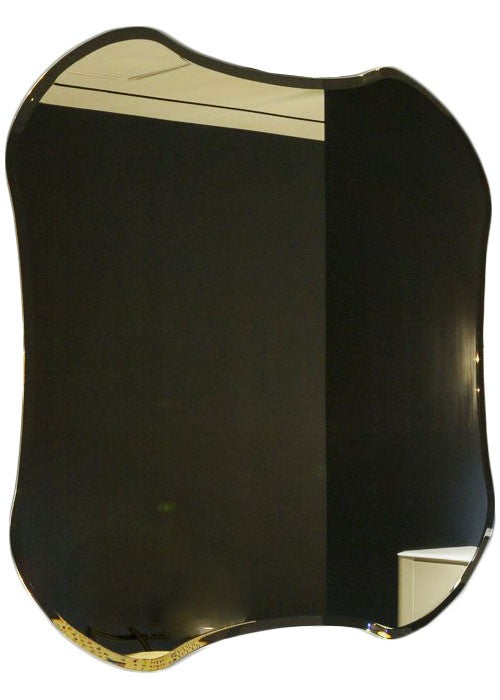 Antonio Lupi Luxor475 Specchio 75x75 Quadrato Molato ambientato in bagno moderno con specchio e accessori - Antonio Lupi...