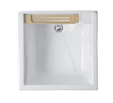 Colavene Swash mobile lavatoio 50x45 due ante con tavola lavapanni in legno massello Bianco Lucido