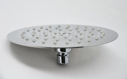 Nikless Piano Round 200 soffione 20 cm tondo ultra piatto in acciaio