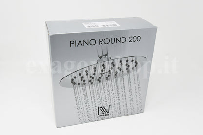 Nikless Piano Round 200 soffione 20 cm tondo ultra piatto in acciaio