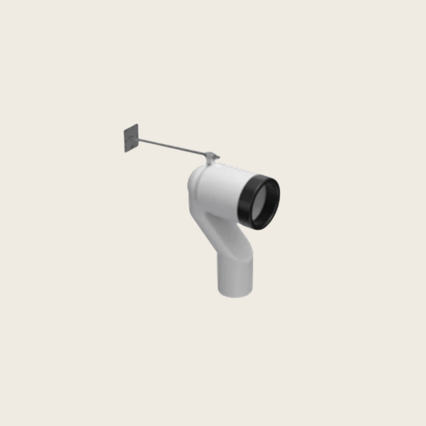 Globo curva tecnica raccordo per scarico wc a pavimento ambientato su piano bagno con accessori - Ceramica Globo