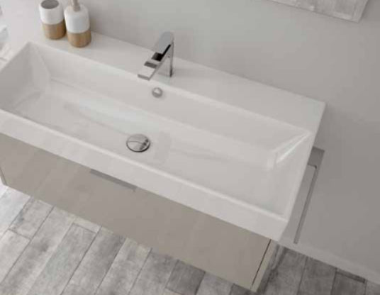 Blob Navarro AB35 Portasciugamani 35 cm per mobile bagno Cromo