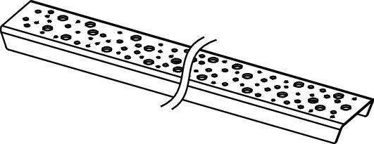 Tece TECEdrainline griglia lineare design drops da 700 mm, dettaglio ravvicinato della texture antiscivolo - Tece Italia