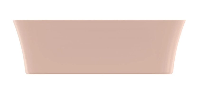 Ideal standard Ipalyss Lavabo 55x38 da appoggio senza visto dall'alto con scarico e interno visibili