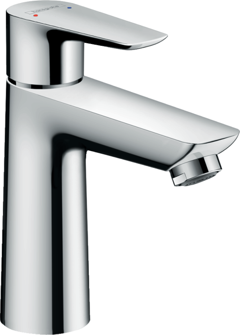 Hansgrohe Talis E Miscelatore Monocomando Lavabo 110 con ambientato su piano bagno con accessori