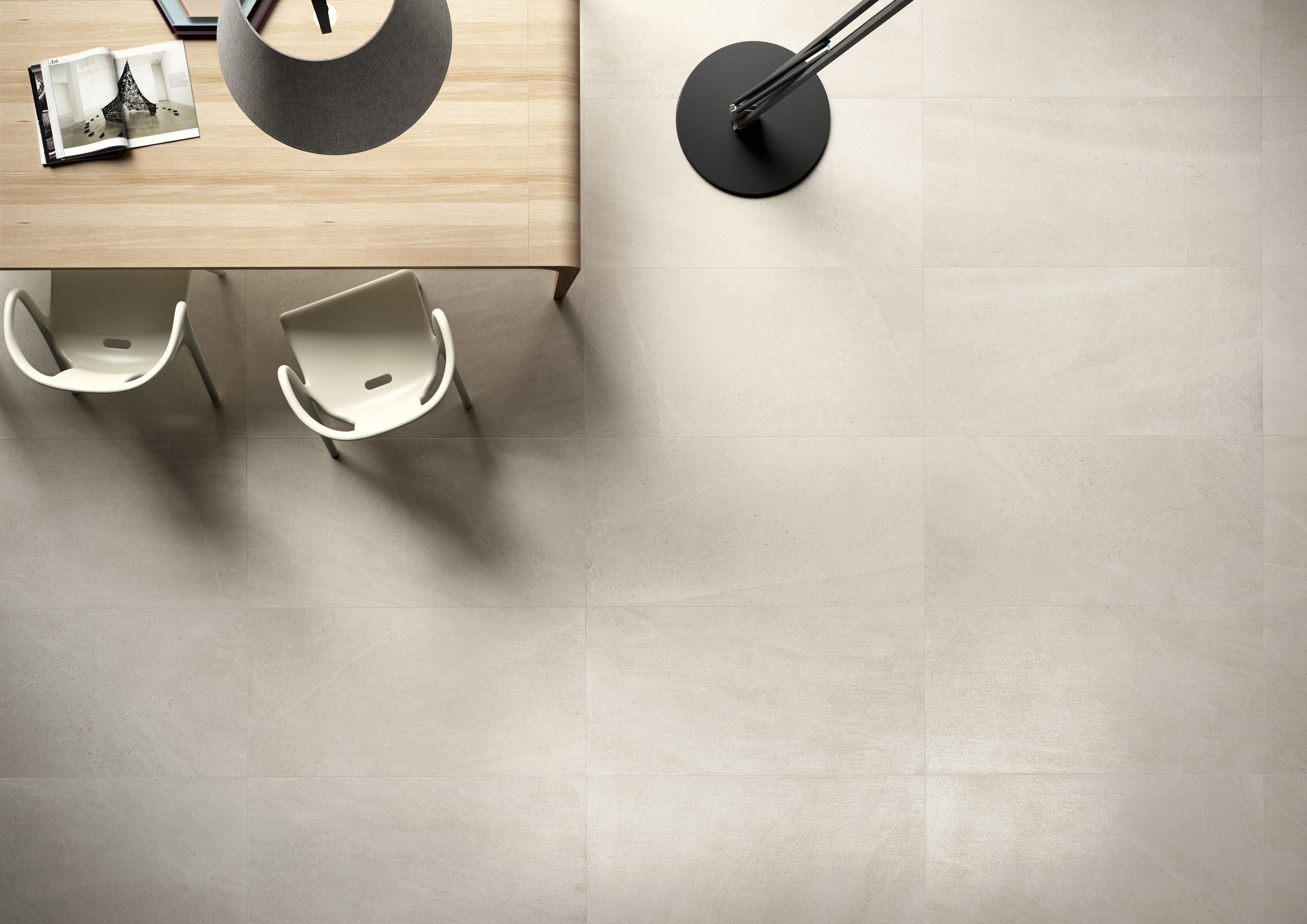 Cotto D'Este Limestone 14mm Pavimento Rivestimento 30x60 Cm in ambientazione completa, vista d'insieme della stanza...