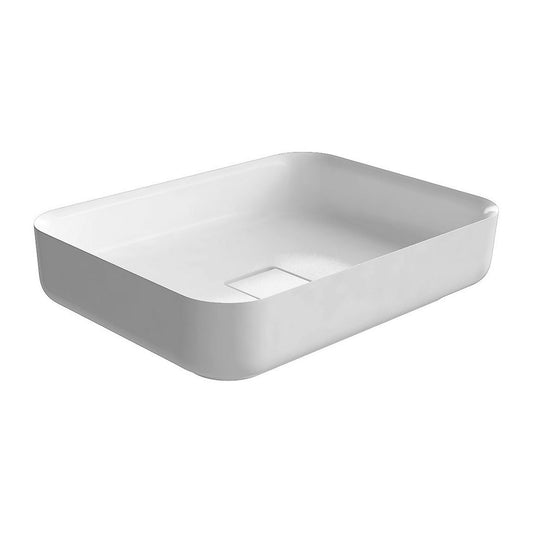 Antonio Lupi Design Bolomood54 Lavabo 54x40 In Flumood Bianco Lucido
