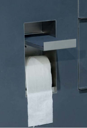 Antonio Lupi Sesamo41 Porta Rotolo Da Incasso In Acciaio Inox