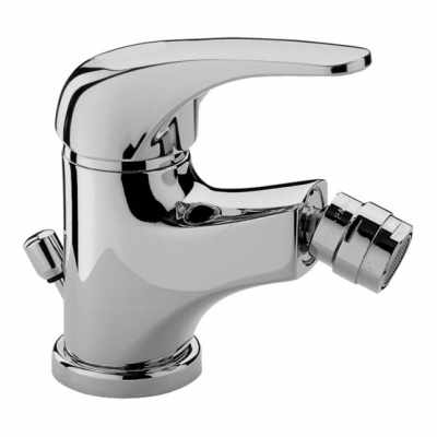 Paffoni Apollo APM130CR Miscelatore bidet Monocomando cromo Cromato, dettaglio ravvicinato della finitura e del marchio