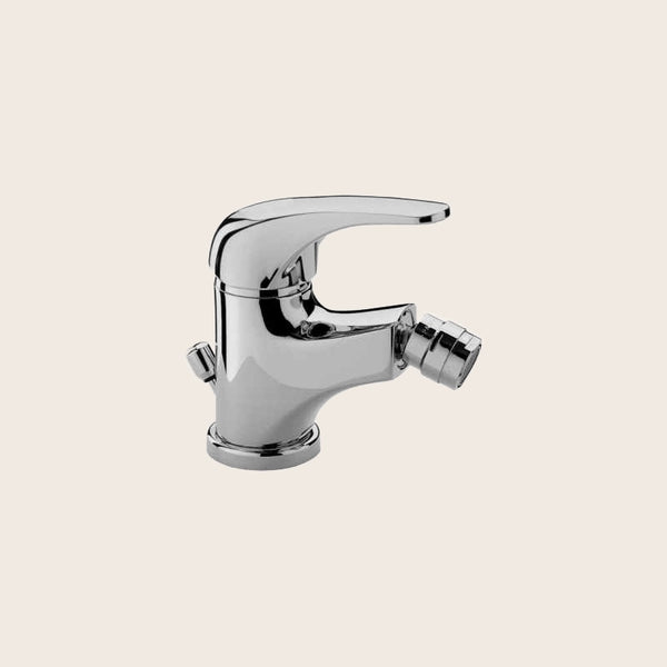 Paffoni Apollo APM130CR Miscelatore bidet Monocomando cromo Cromato in lucido, vista frontale della maniglia e della...