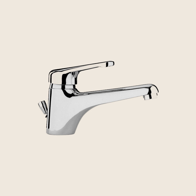 Paffoni Nettuno Nt085 Miscelatore Lavabo Prolungato Scarico Automatico Senza Catenella Cromo