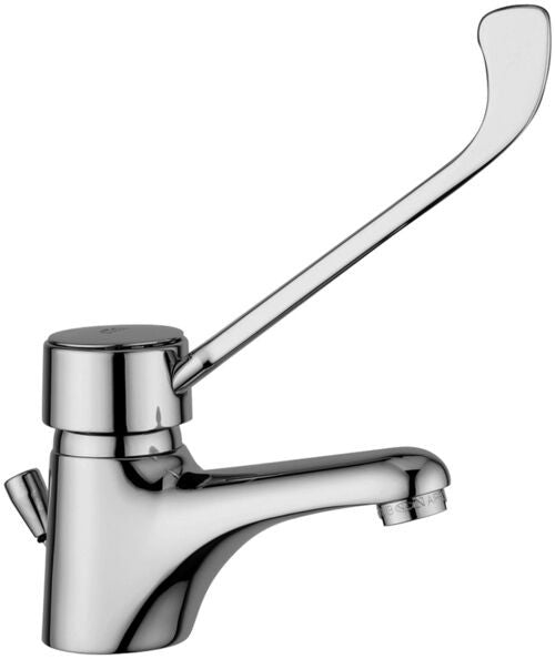 Paffoni Nettuno Nt305 Miscelatore Lavabo Con Leva Clinica, vista frontale su sfondo bianco