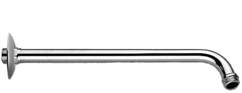 Paffoni Zsof016 Braccio Doccia Tubo 30 cm rosone 60 mm Cromo Cromato, dettaglio ravvicinato della finitura e del marchio