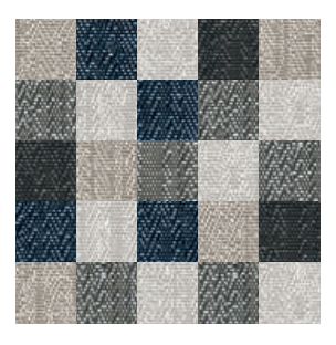 Mosaico 30x30 Effetto Tessuto Gres Porcellanato Rettificato in ceramica, superficie e texture ravvicinata del gres