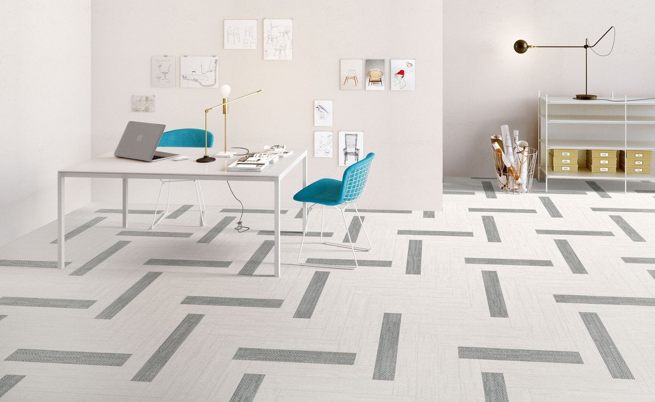 Pavimento rivestimento 90x90 Effetto Tessuto in Gres 10 mm, vista del formato e dello spessore