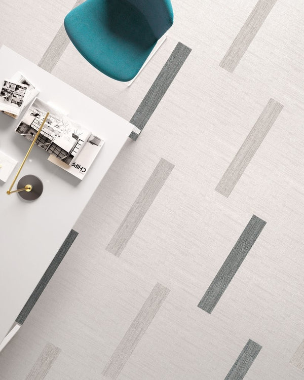 Pavimento rivestimento 90x90 Effetto Tessuto in Gres 10 mm Rettificato White Digitalart CSADIAWH90 Ceramica Sant Agostino
