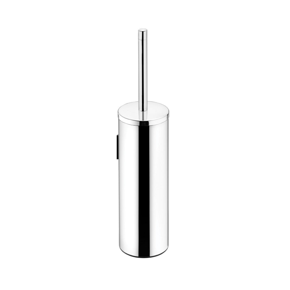 Portascopino wc a muro Inox Lucido Logic Cosmic, dettaglio ravvicinato del materiale e dell'aggancio - Industrias Cosmic