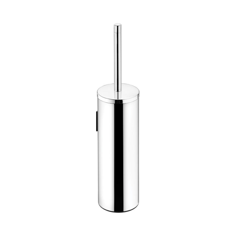 Portascopino wc a muro Inox Lucido Logic Cosmic, dettaglio ravvicinato del materiale e dell'aggancio - Industrias Cosmic