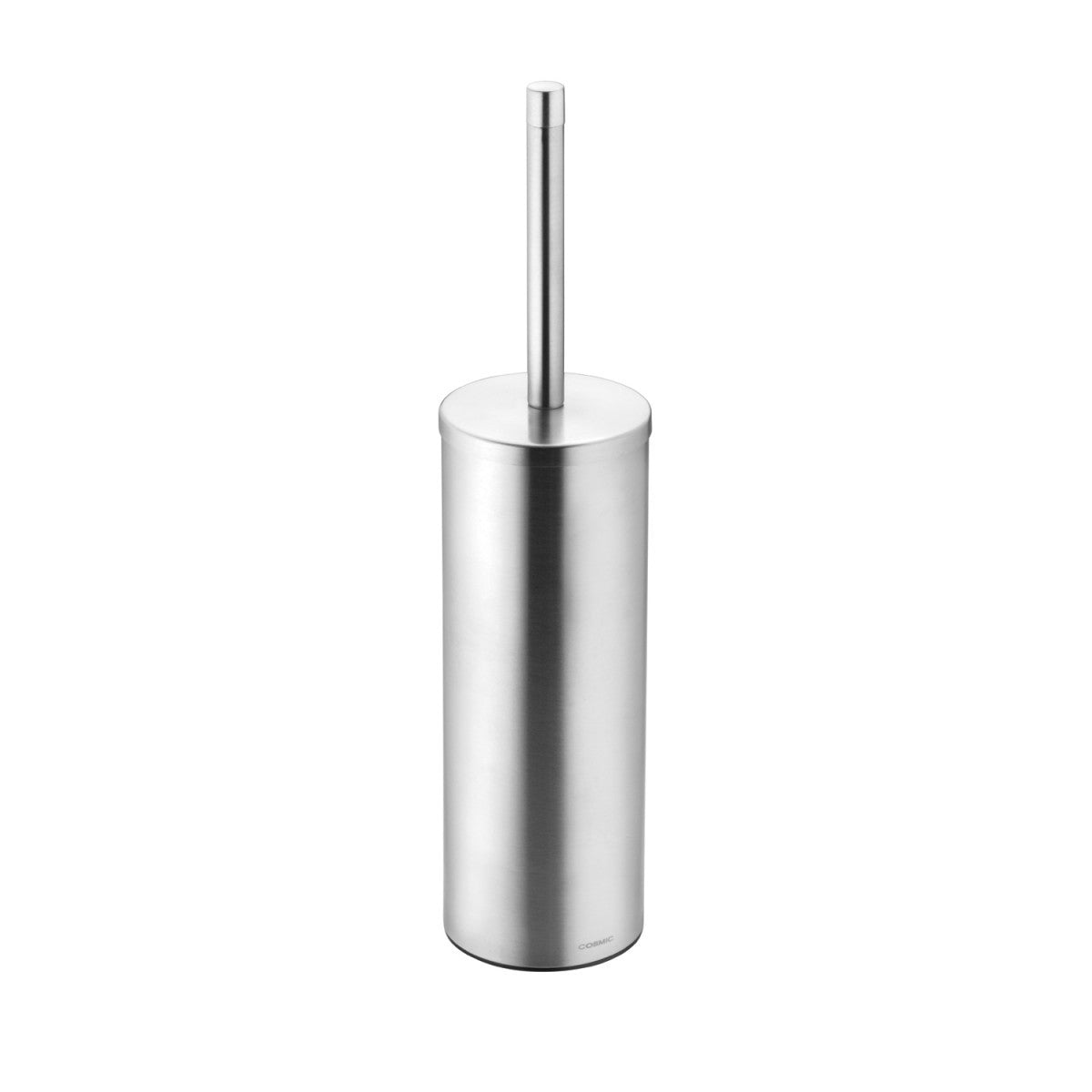 Portascopino wc a pavimento Inox Satinato Logic Cosmic, dettaglio ravvicinato del materiale e dell'aggancio - Industrias...