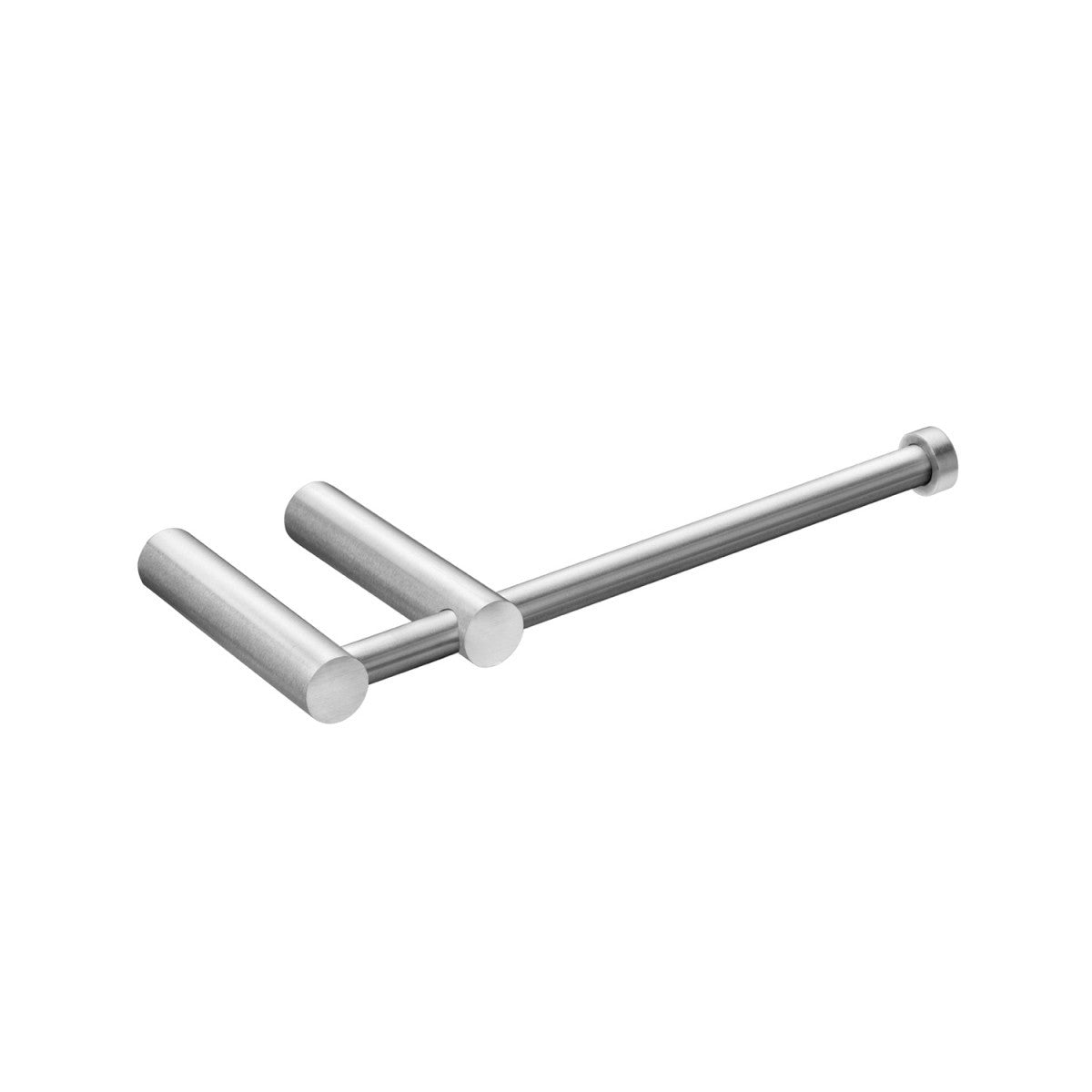 Portarotolo Senza Coperchio inox Satinato Logic Cosmic, dettaglio ravvicinato del materiale e dell'aggancio - Industrias...