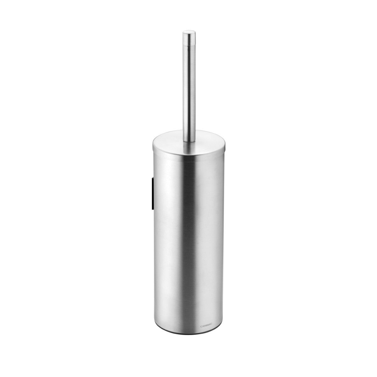 Portascopino wc a muro Inox Satinato Logic Cosmic, dettaglio ravvicinato del materiale e dell'aggancio - Industrias Cosmic