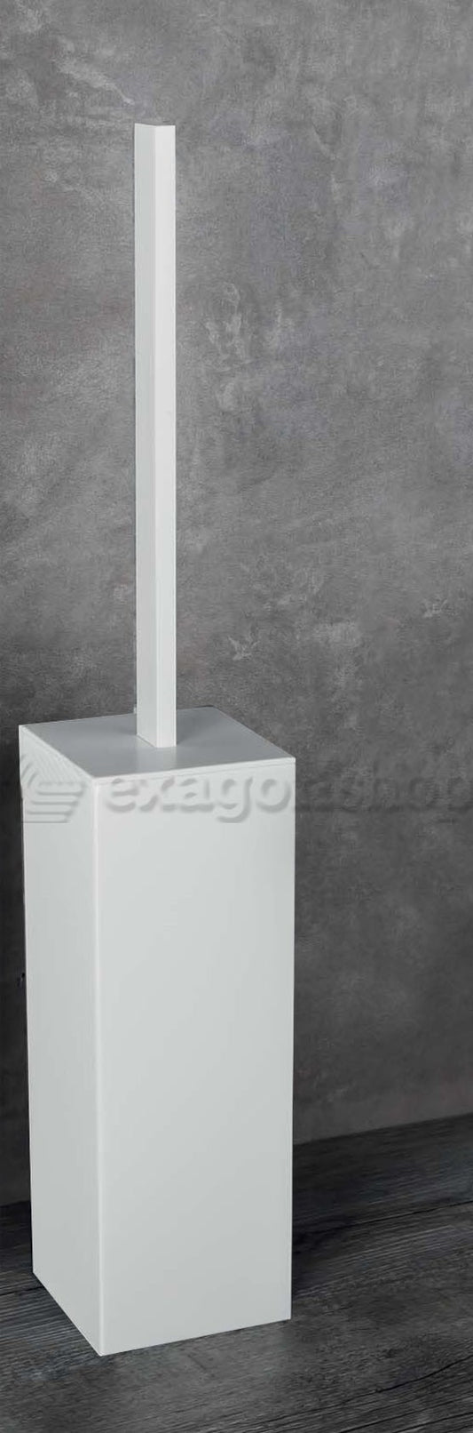 Colombo design look b1606 porta scopino da pavimento bianco opaco