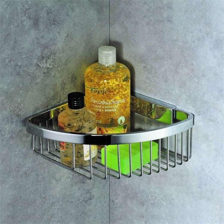 Colombo griglia angolare sganciabile per box doccia cromo Cromo Lucido in bagno completo, vista d'insieme dell'ambiente...