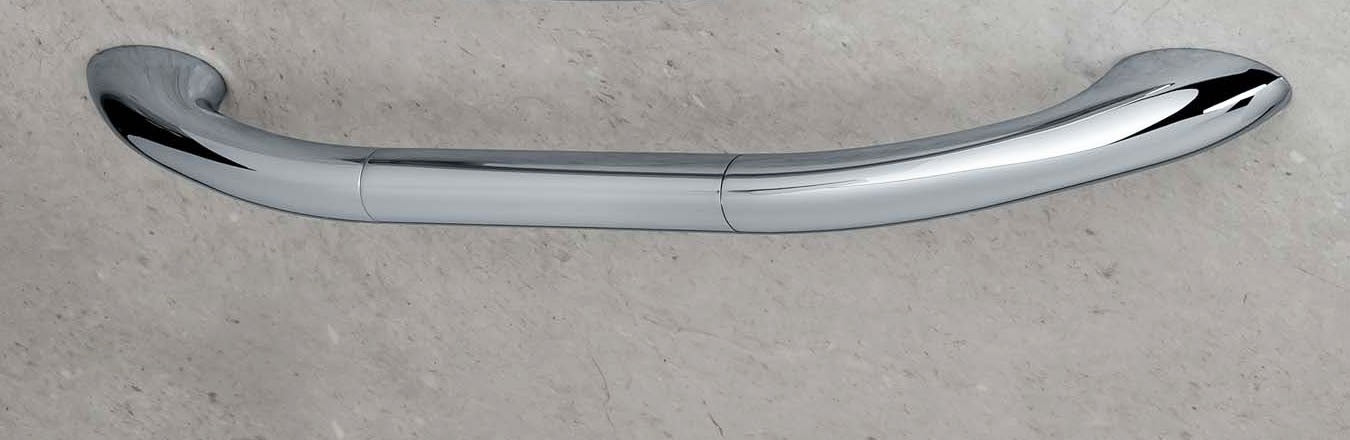 Colombo Contract maniglione Da Vasca 50 cm Cromo in lucido montato a parete, vista del design e della finitura - Colombo...
