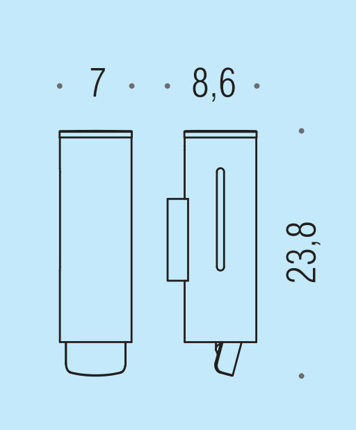 Colombo Design Contract B9979ncr dispenser sapone liquido a muro cromo