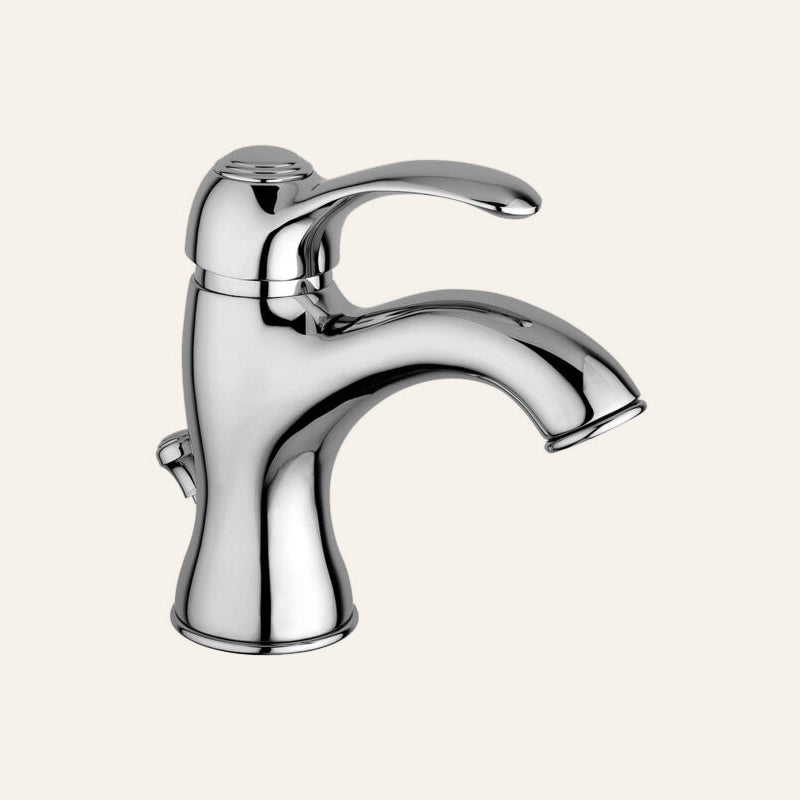 Paffoni Flavia Fa075 Miscelatore Lavabo con scarico ambientato su piano bagno con accessori