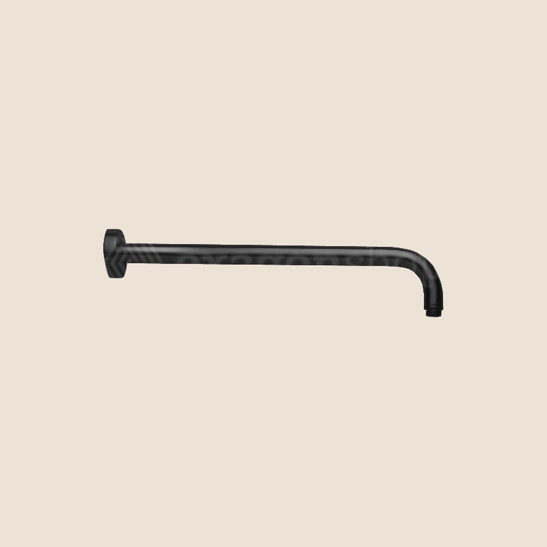 Paffoni Stick Zsof034 Braccio Doccia Lusso 40 Cm Per in opaco, vista frontale della maniglia e della bocca di erogazione