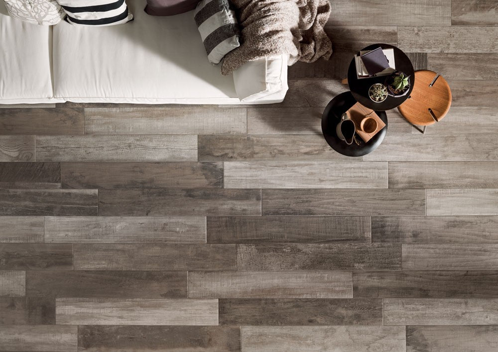 Blustyle Country Pavimento Rivestimento Effetto Legno in rettificato e naturale, superficie e texture ravvicinata del gres