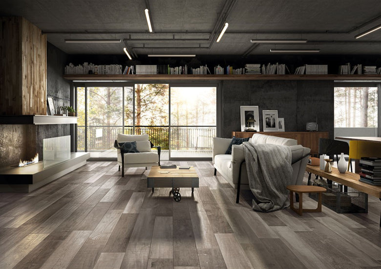 Blustyle Country Pavimento Rivestimento Effetto Legno, vista del formato e dello spessore