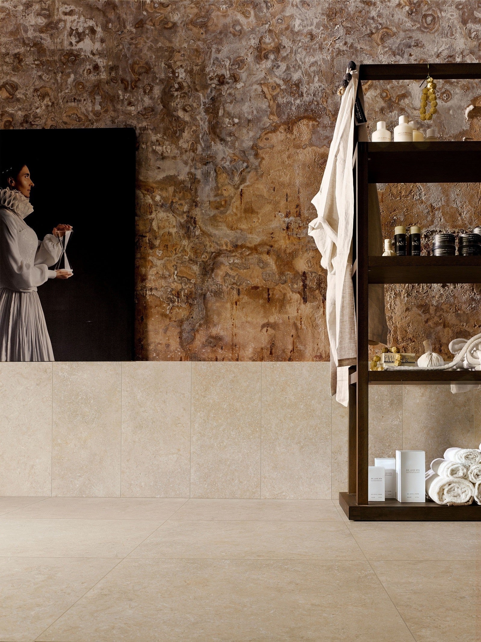 Cotto D'Este Secret Stone 14mm Pavimento Rivestimento 30x60 in rettificato, superficie e texture ravvicinata del gres...