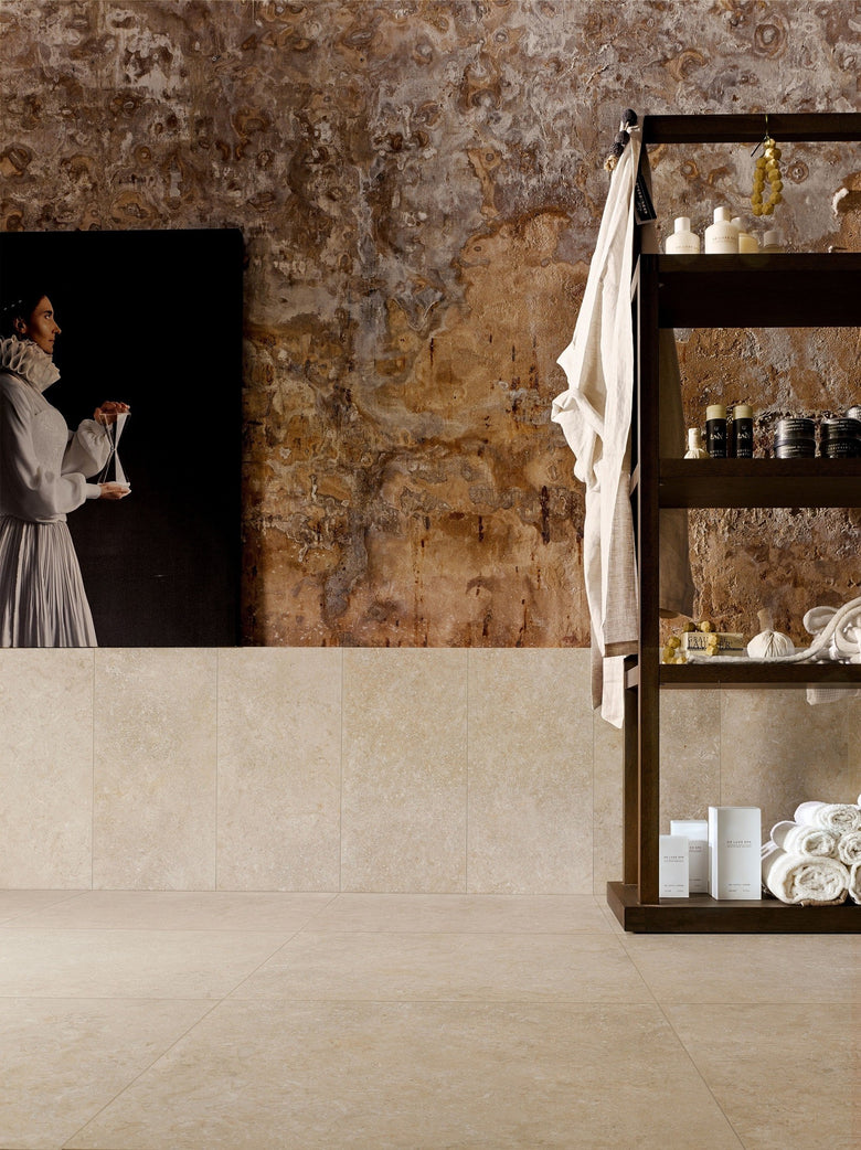 Cotto D'Este Secret Stone 14mm Pavimento Rivestimento 30x60 in rettificato, superficie e texture ravvicinata del gres...