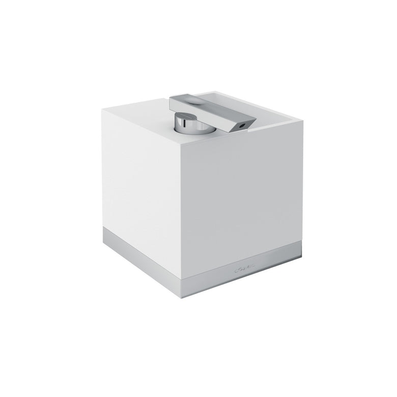 Dispenser portasapone con Portaspazzolini cromo bianco Nero Satinato Bianco montato a parete, vista del design e della...