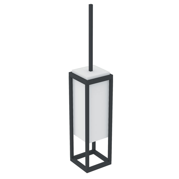 Portascopino wc a pavimento Nero bianco Satinato The Grid 2683600 Cosmic