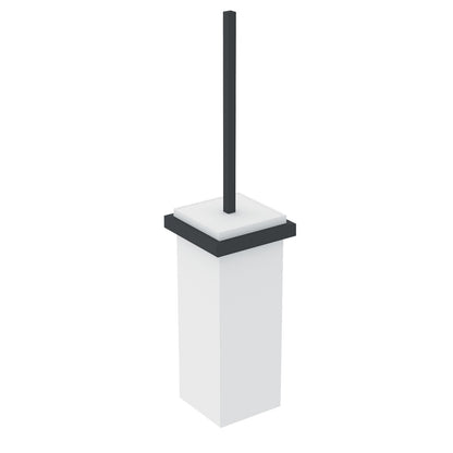Portascopino wc a pavimento Nero Satinato Bianco Satinato The Grid 2683601 Cosmic
