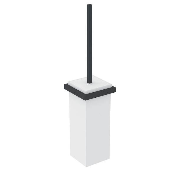 Portascopino wc a pavimento Nero Satinato Bianco Satinato The Grid 2683601 Cosmic