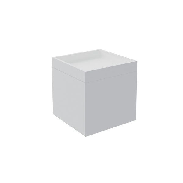 Bicchiere Portaspazzolini Doppio bianco Satinato The Grid 2680553 Cosmic