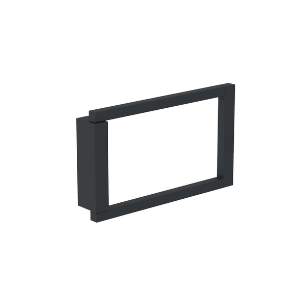 Portasalviette 20 cm ad Anello Nero Satinato The Grid 2683671 Cosmic