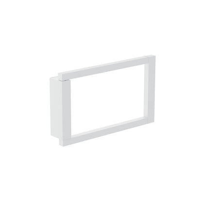 Portasalviette 20 cm ad Anello bianco Satinato The Grid 2686571 Cosmic